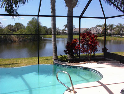 Infinity Pool Overlooks Large Pond